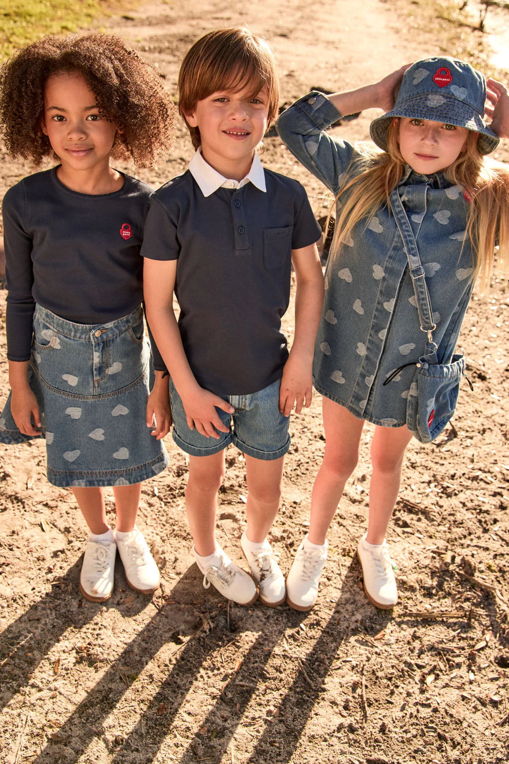 Denim Heart Skirt