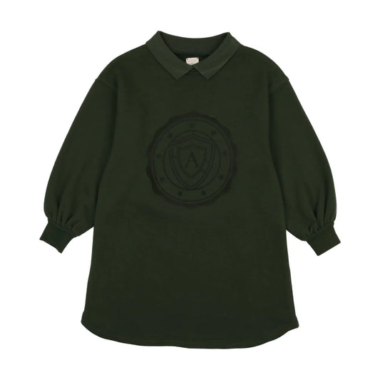 Logo Sweatshirt Dress - Green