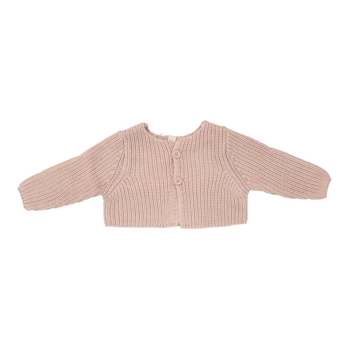 Chunky Knit Shrug - Powder Pink