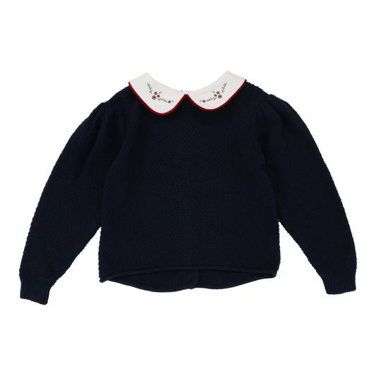 PETER PAN KNIT SWEATER NAVY