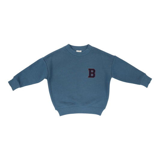 Applique Sweatshirt - Blue