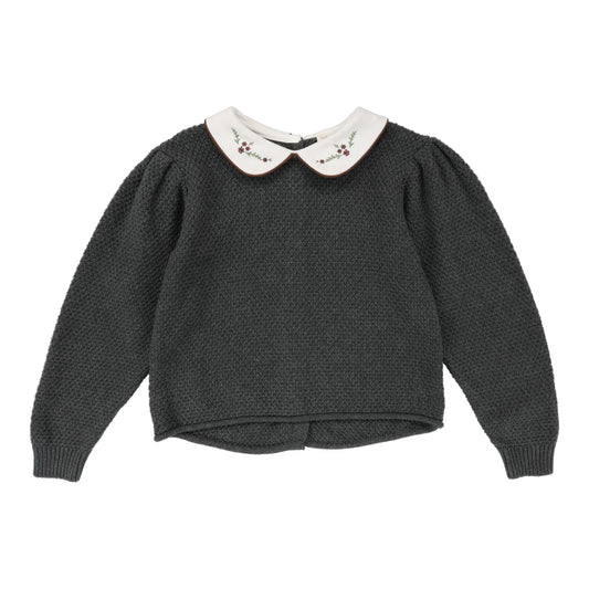 PETER PAN KNIT SWEATER Grey