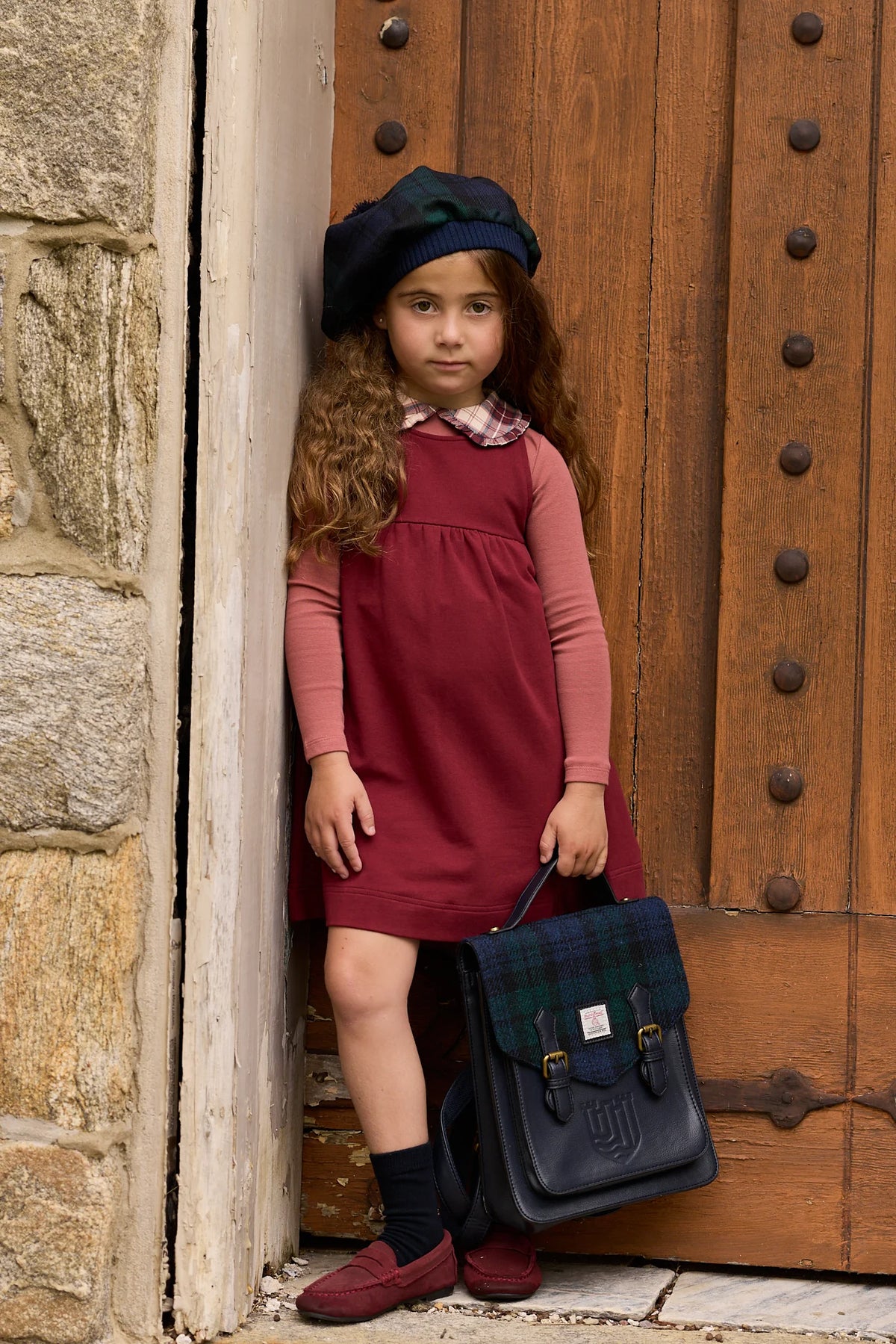 Girls Jumper – Pink – French Terry Scottish
