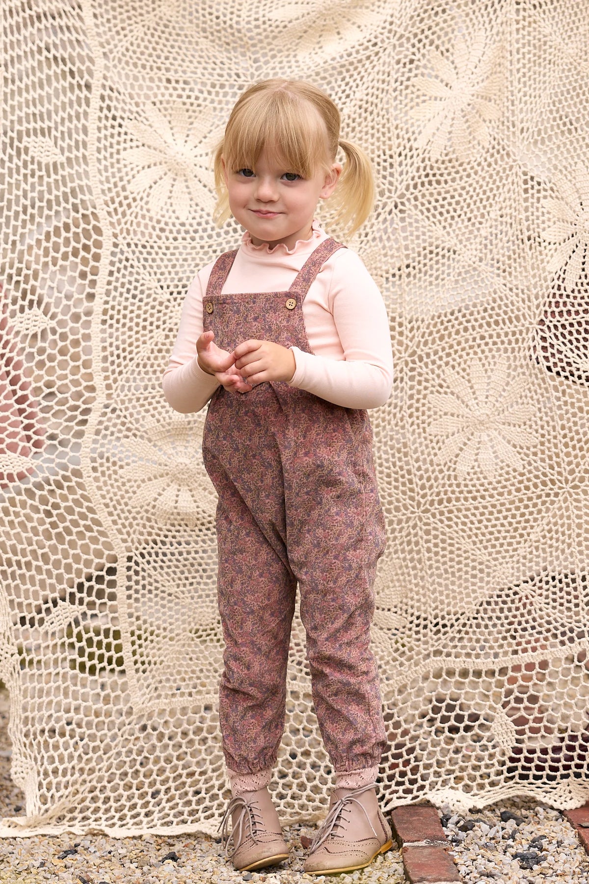 Girls Solid Mockneck – Pink – Liberty