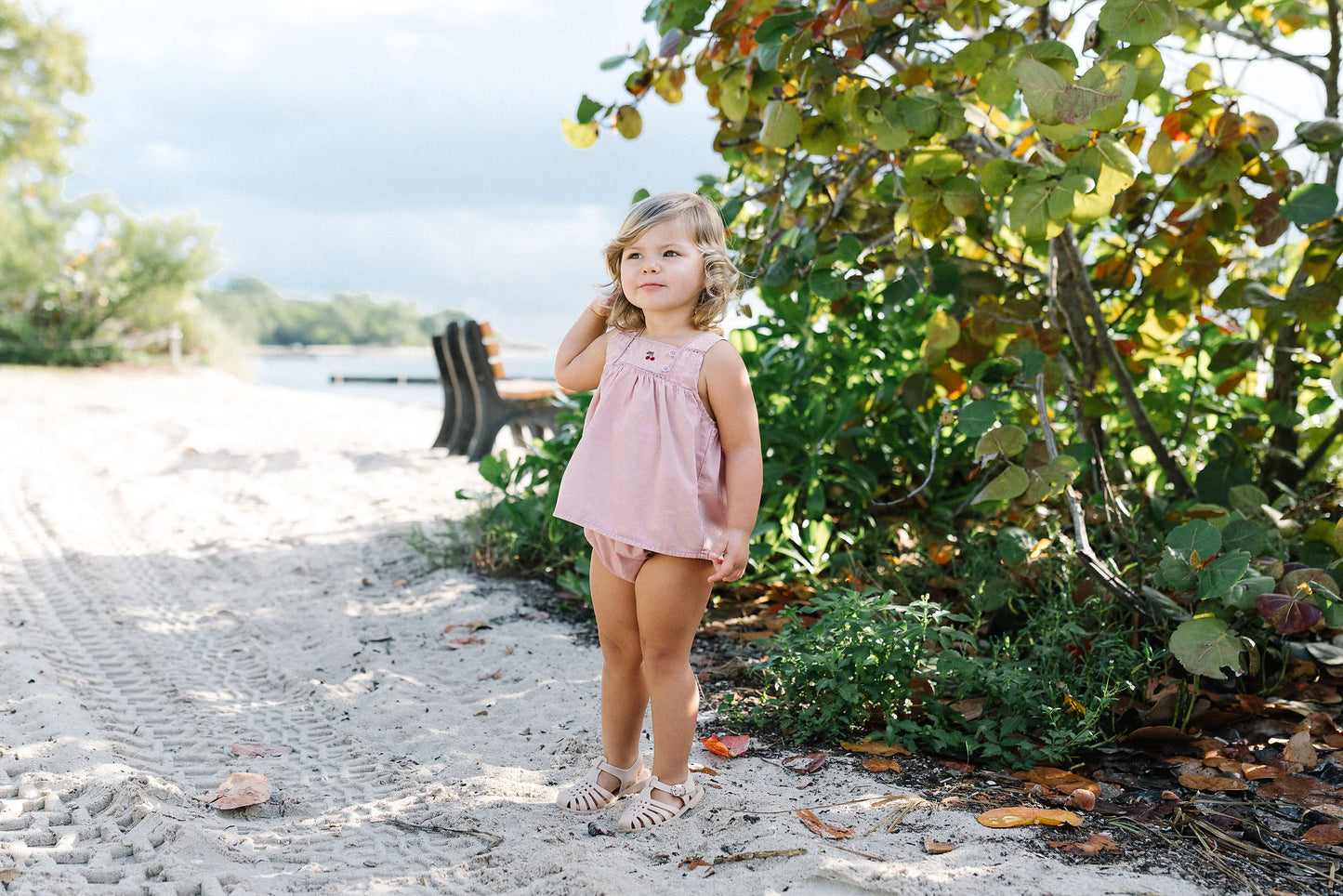 Denim Capsule Toddler Girl Set - Pink Wash