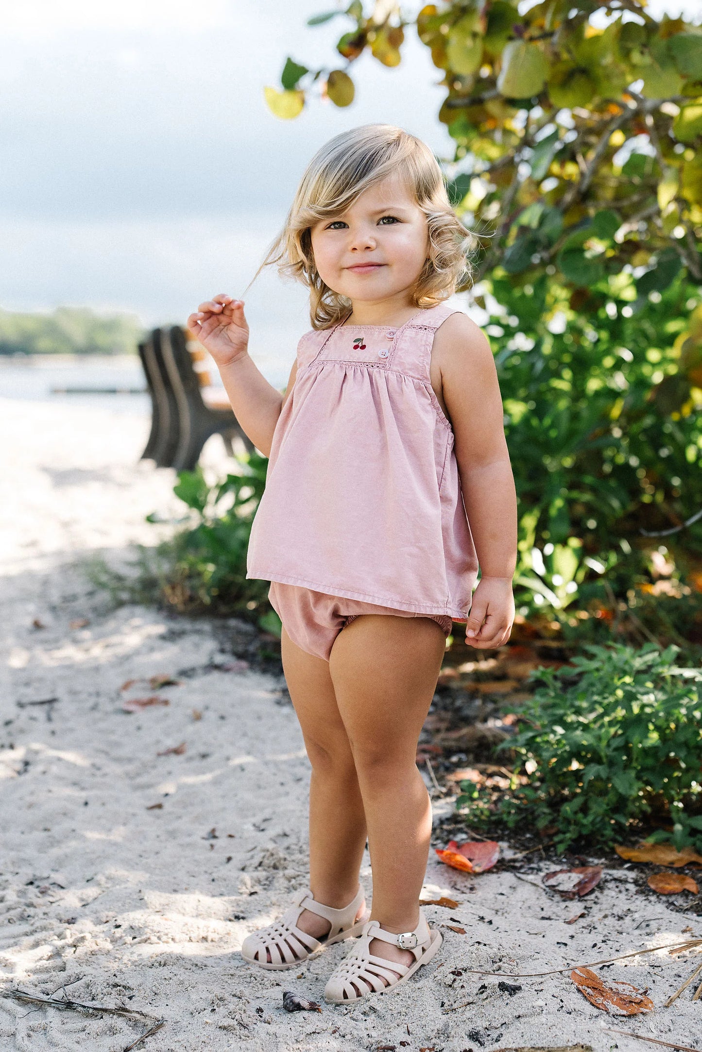 Denim Capsule Toddler Girl Set - Pink Wash