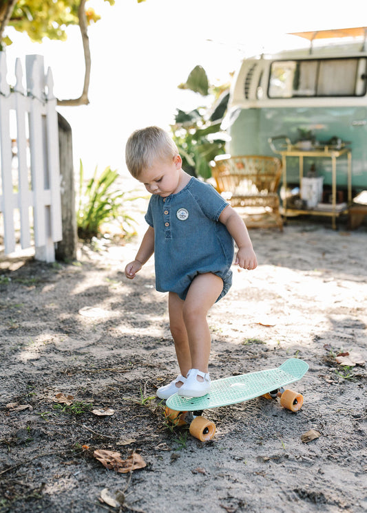 Dainty Denim Boys Romper