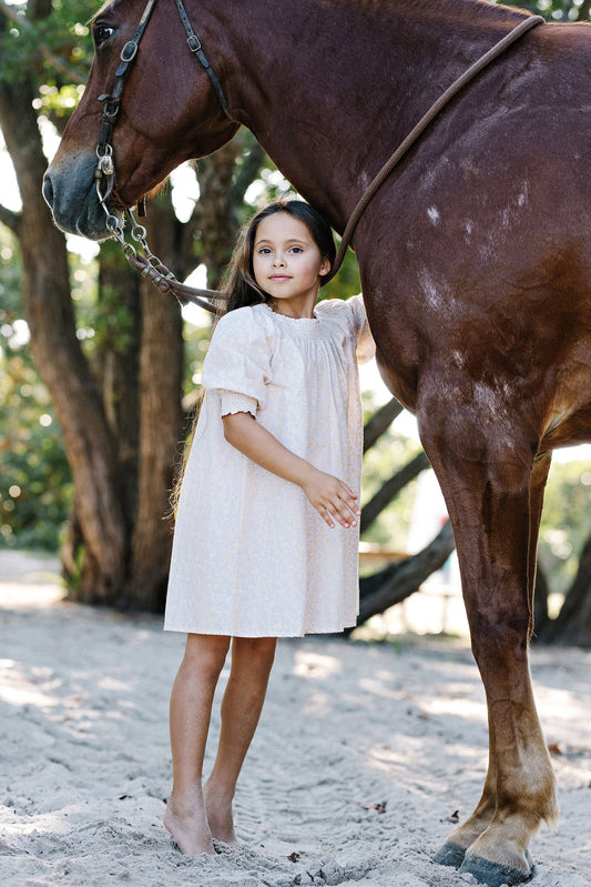 Sunny Blossoms 3/4 Sleeve Dress