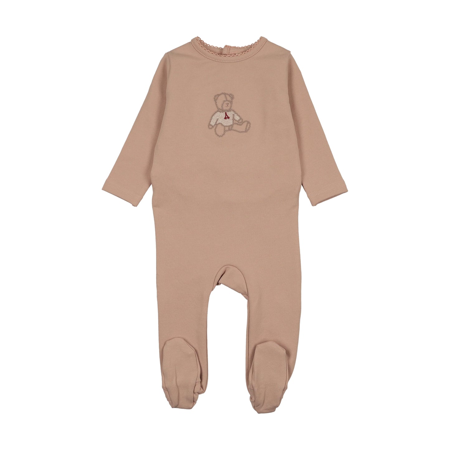 Sweet bear footie- Pink
