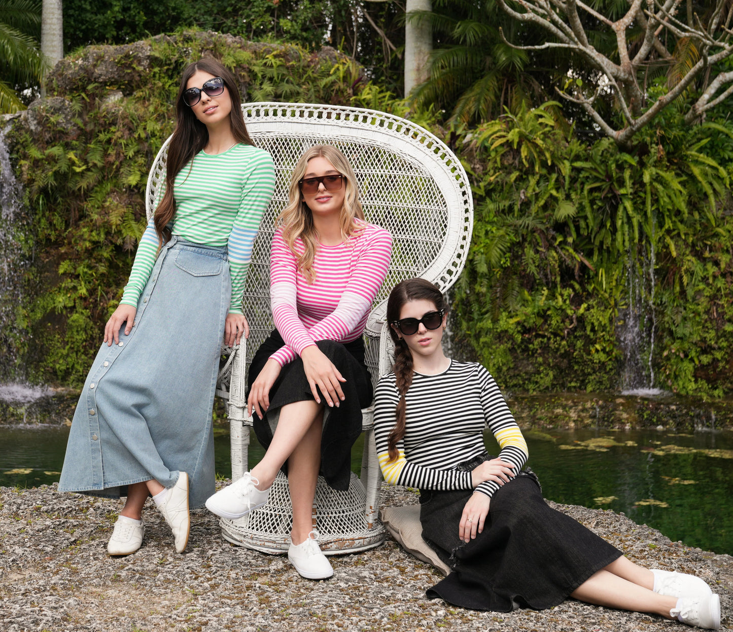 Meg Pink Colorblock Stripe Tee