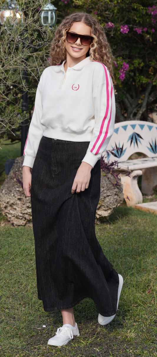 Nora Collar Varsity Sweatshirt