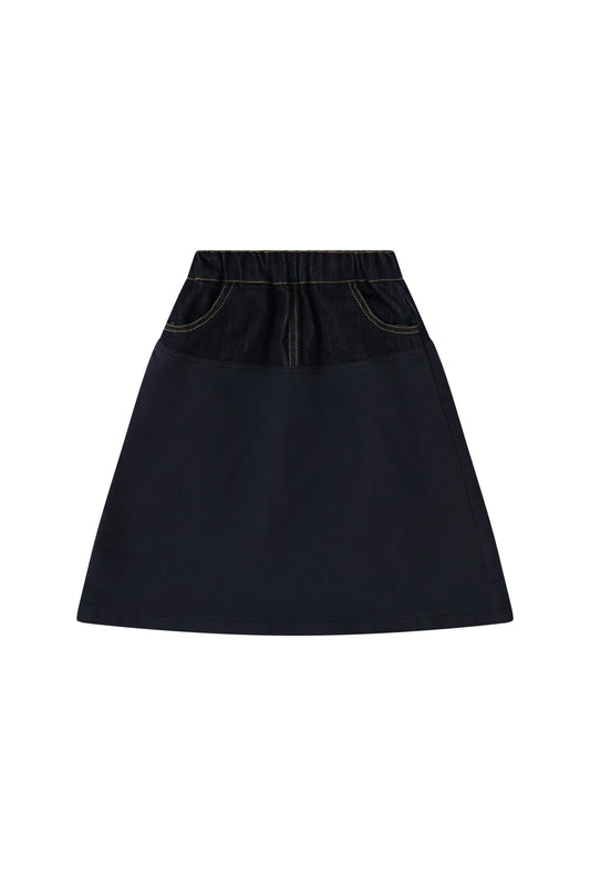 Two Tone Denim Skirt