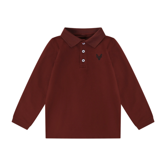 Burgundy Emblem Polo