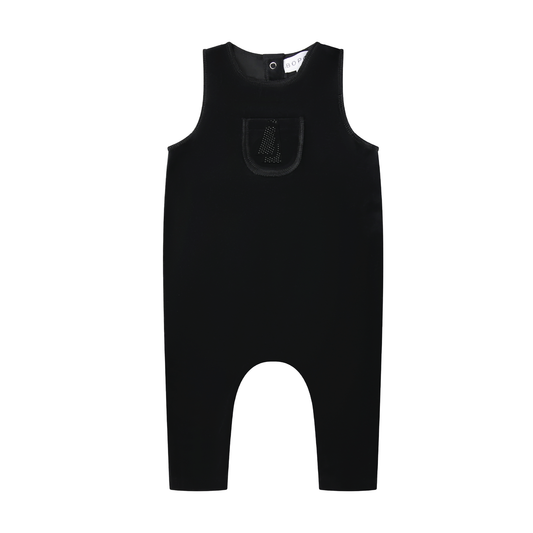 Studded Tie Baby Overalls