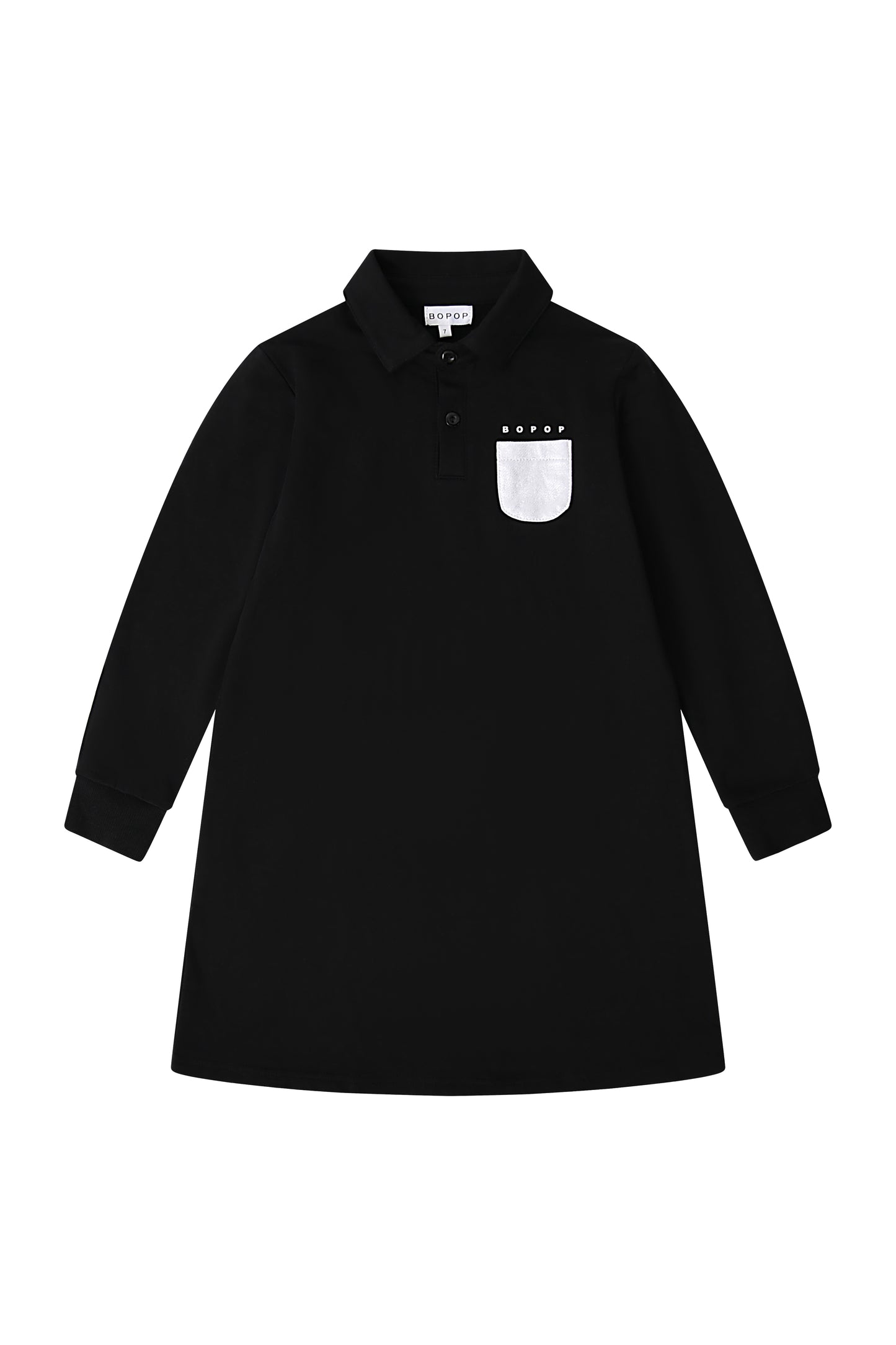 Black Reflector Pocket Dress