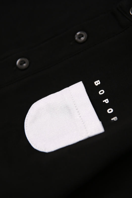 Black Reflector Pocket Dress