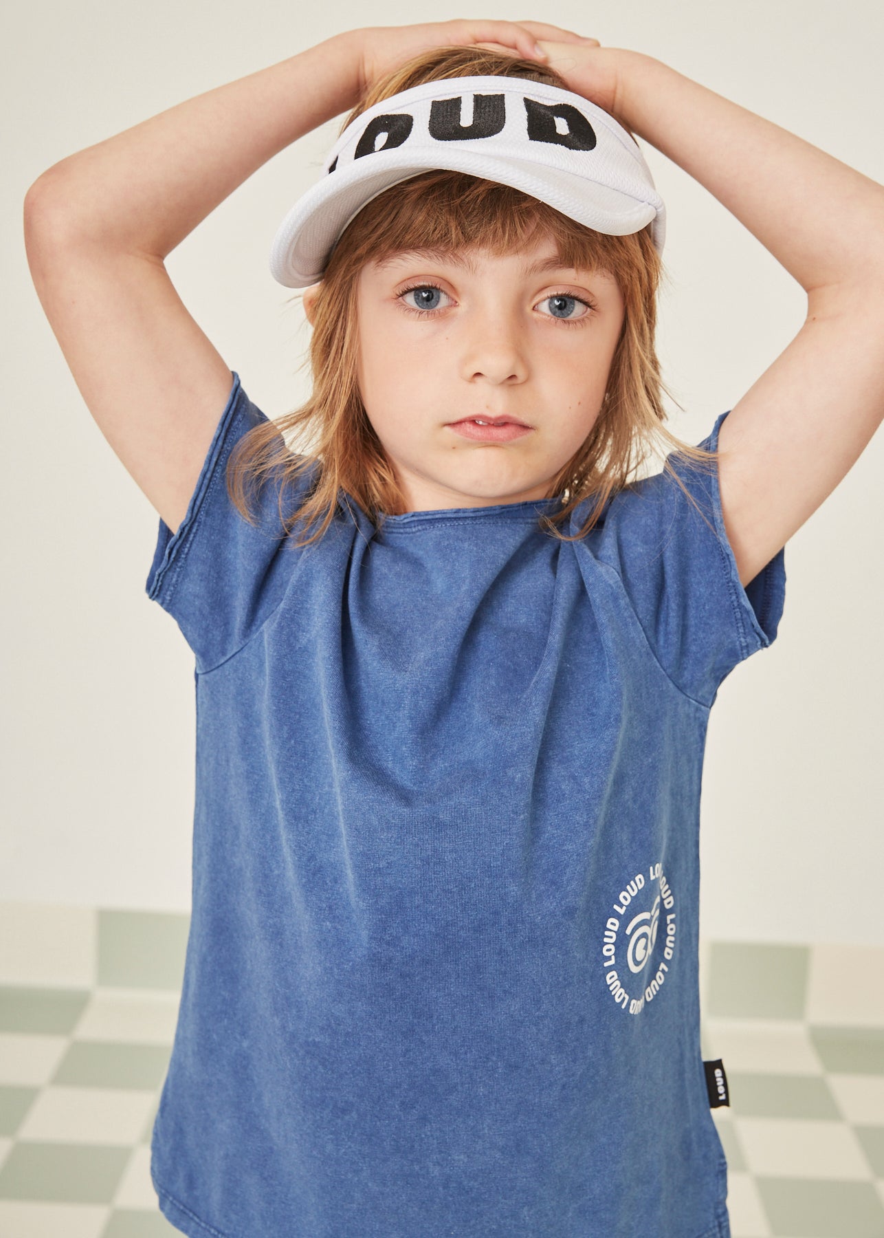 BELLO NAVY MARBLE DYE T-SHIRT