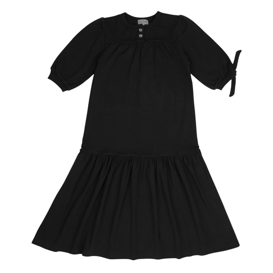 Black long 3/4 sleeve Dress