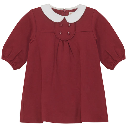 PONTE DRESS RED/WHITE