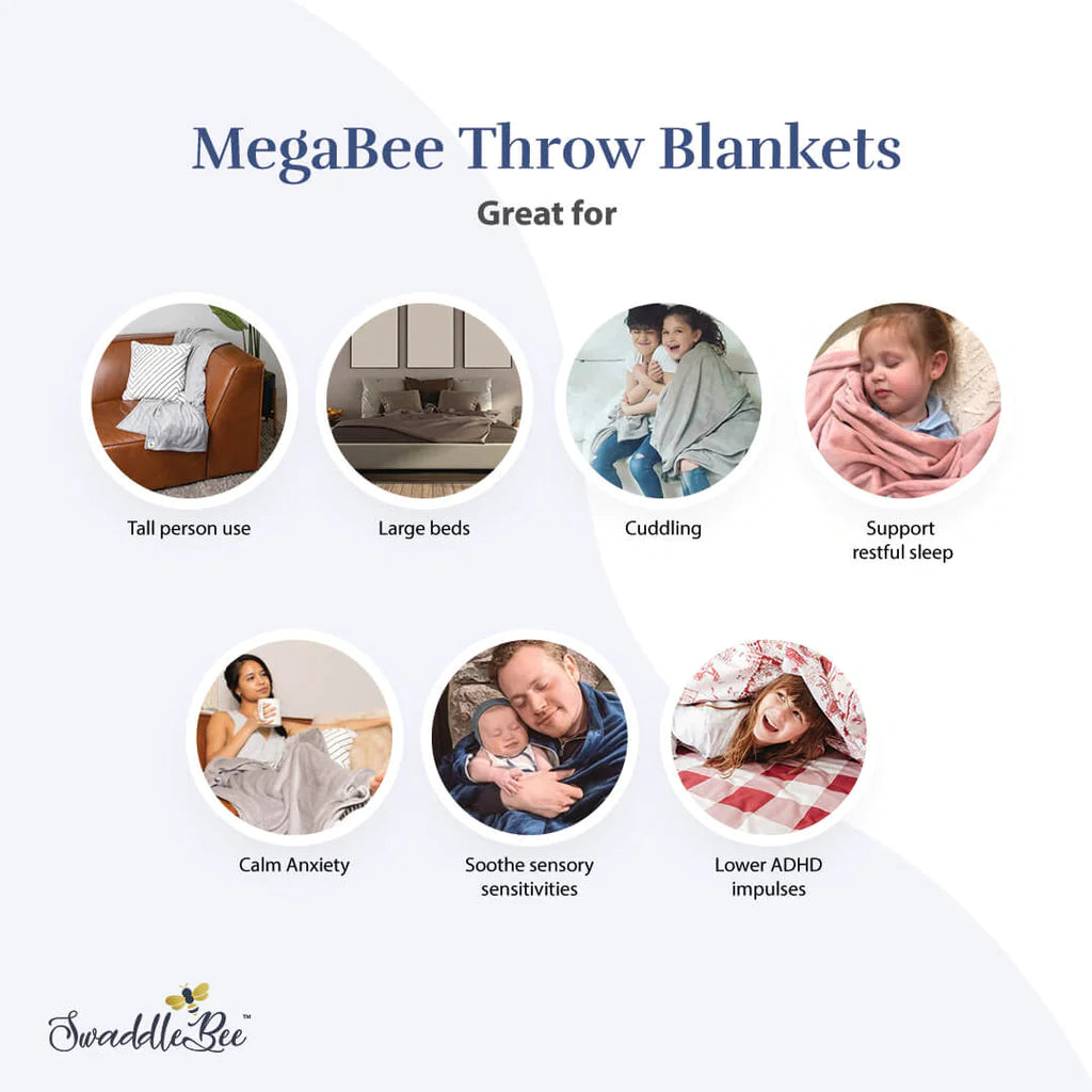MegaBee Throw Blanket - Charcoal