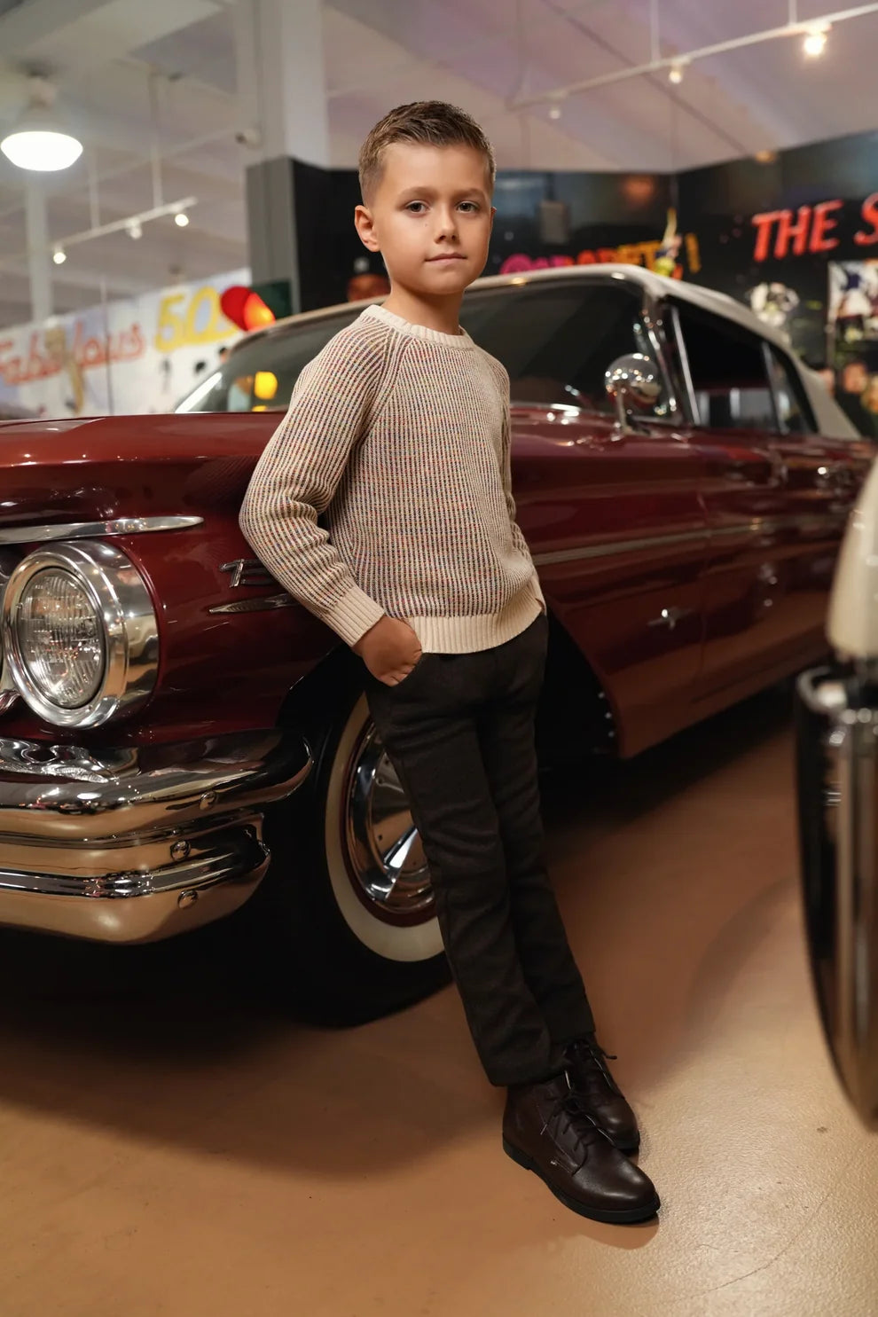 Arthur Cocoa Multi Sweater