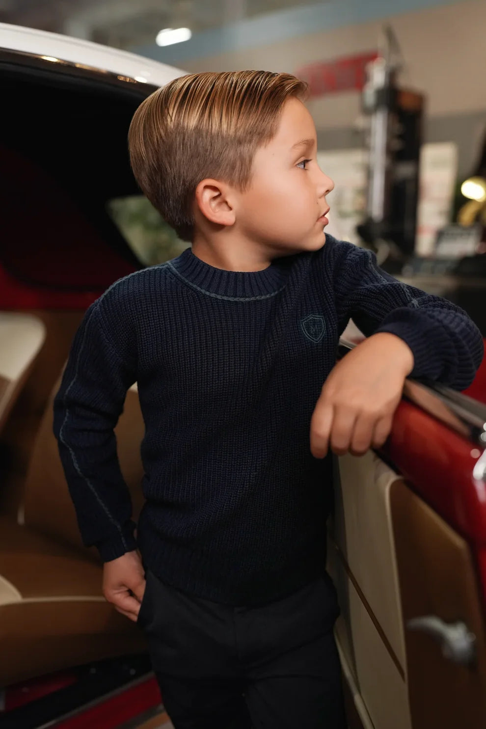 Rex Midnight Piped Sweater