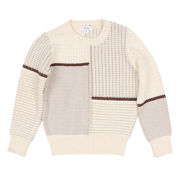 Benjamin Cocoa Mix Knit Sweater