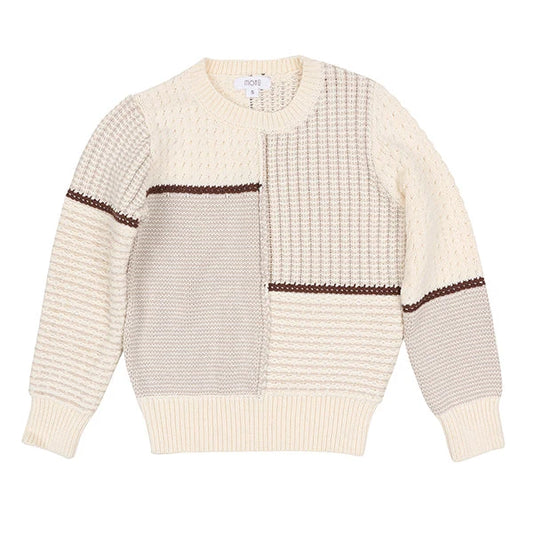Benjamin Cocoa Mix Knit Sweater