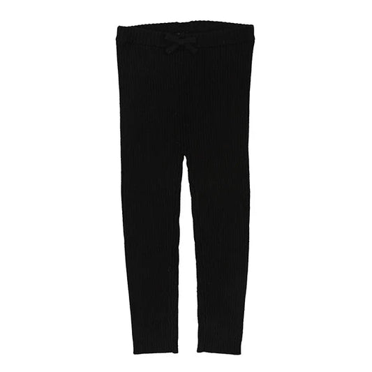 Black Knit Leggings