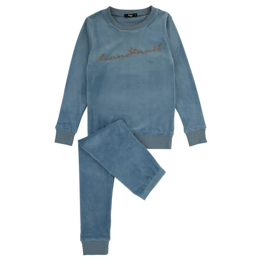 Dusty Blue - Bonne Nuit Mohair Loungewear Set