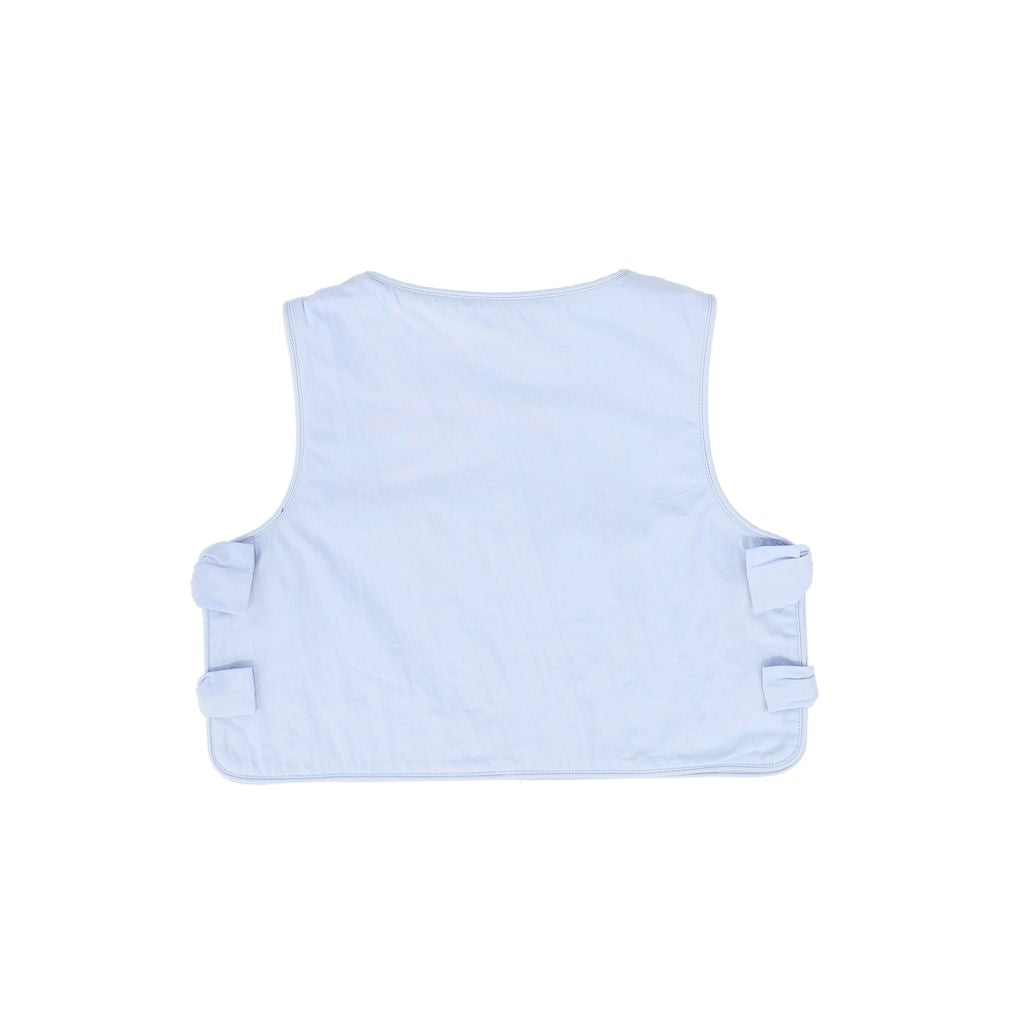 Light Blue Side Bow Vest