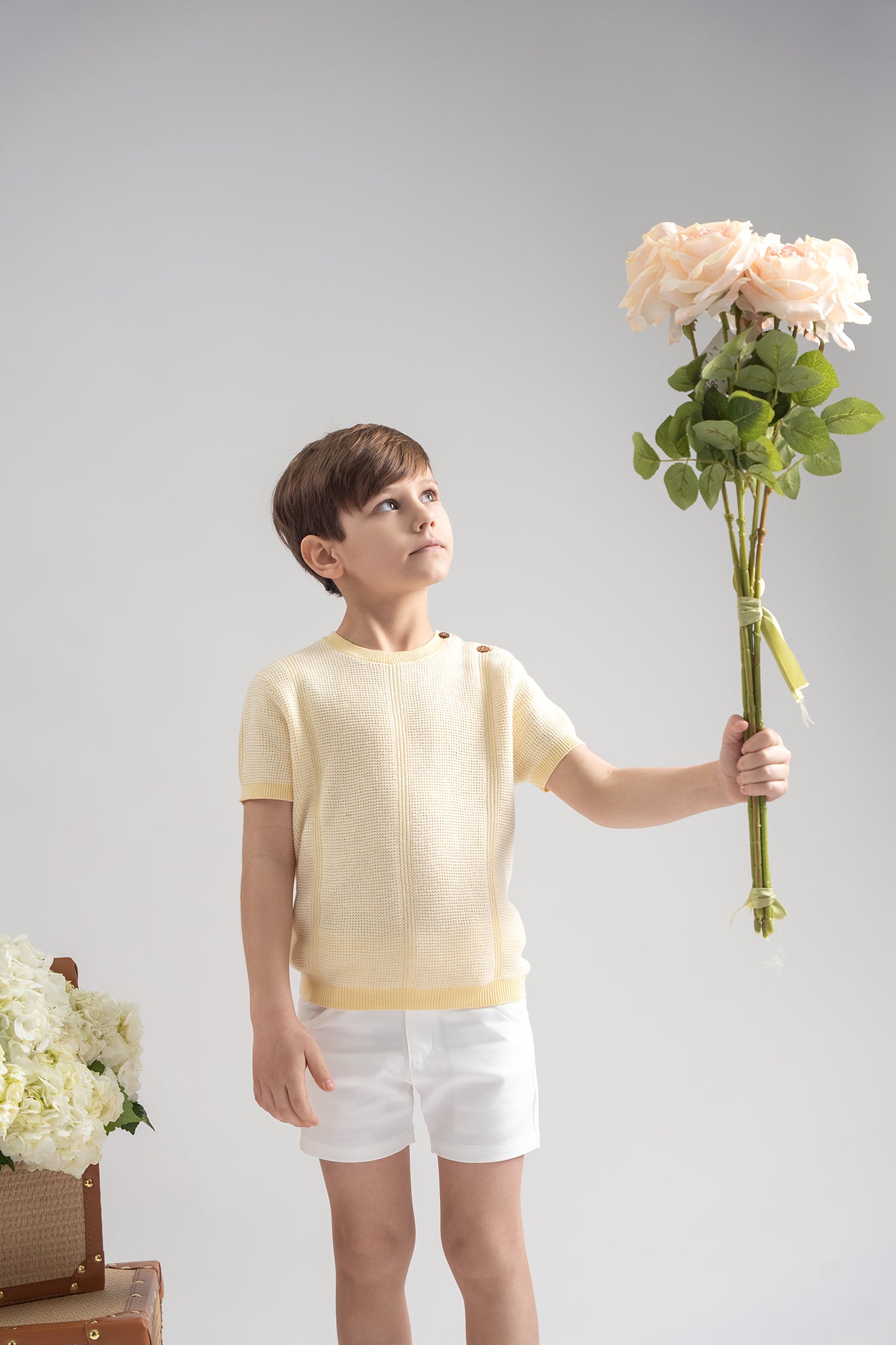 Yellow Knit Boy Sweater