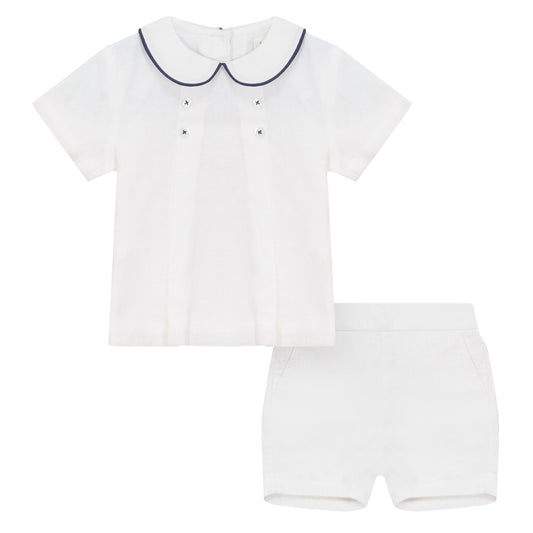 White Linen Set