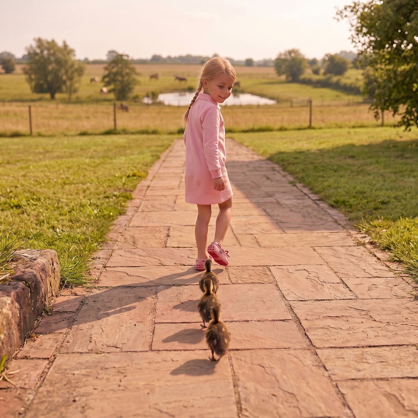 Pink Reflector Pocket Dress
