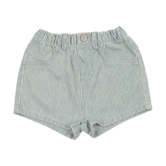 Denim Stripe Shorts