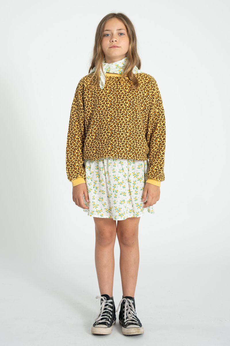 Mustard Animal Print Sweatshirt