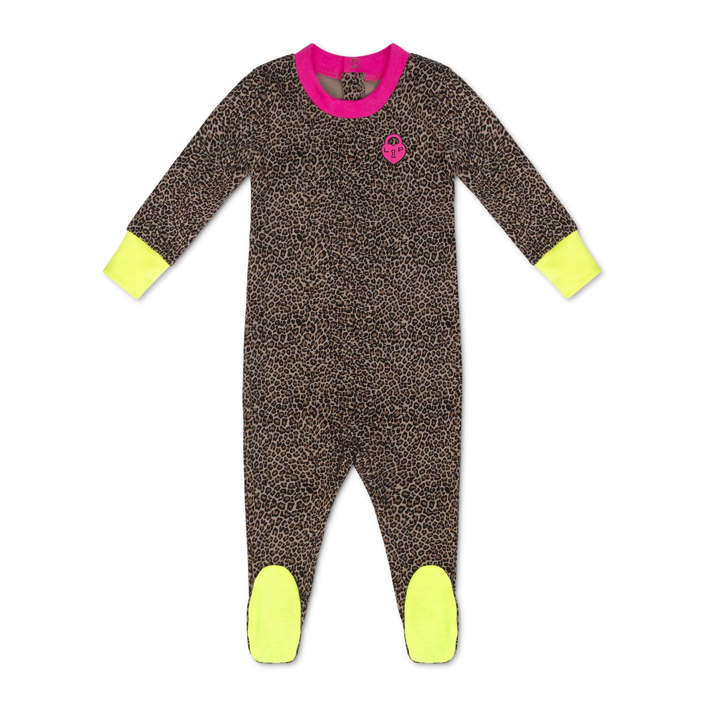 Leopard/Hot Pink Leopard Footie