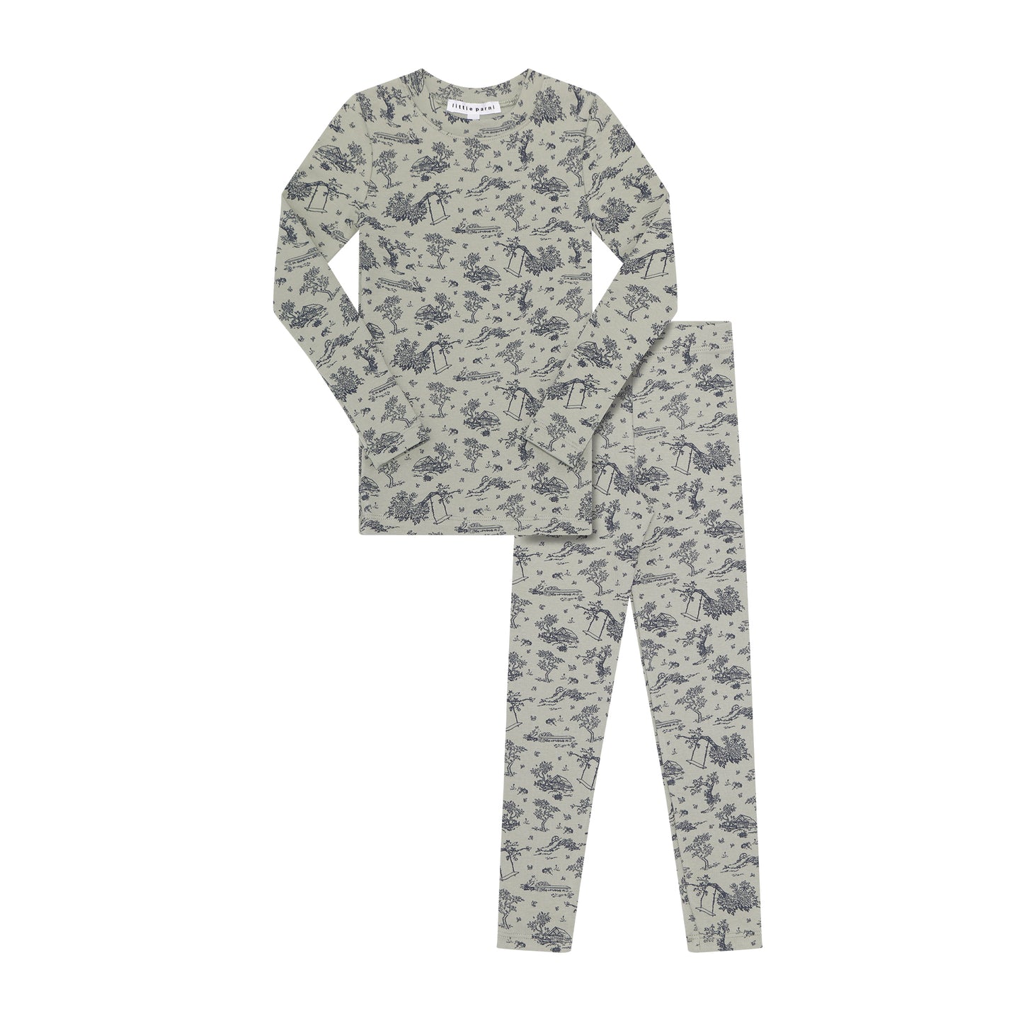 Little Parni Toile Pajamas- PRE-ORDER – bubblegumkids
