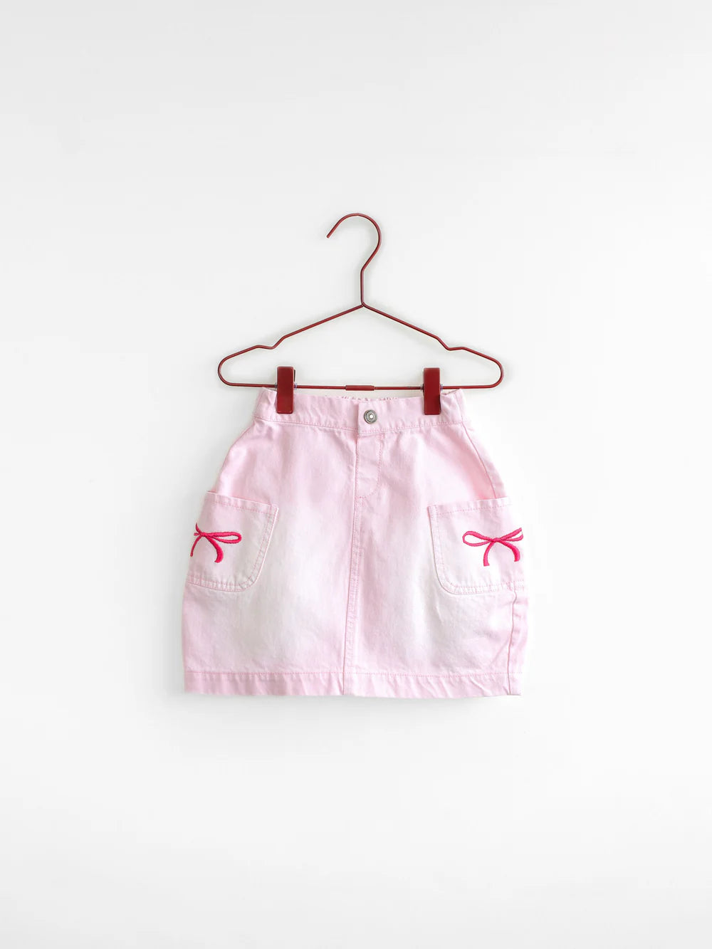 Pink Bow Barrel Skirt