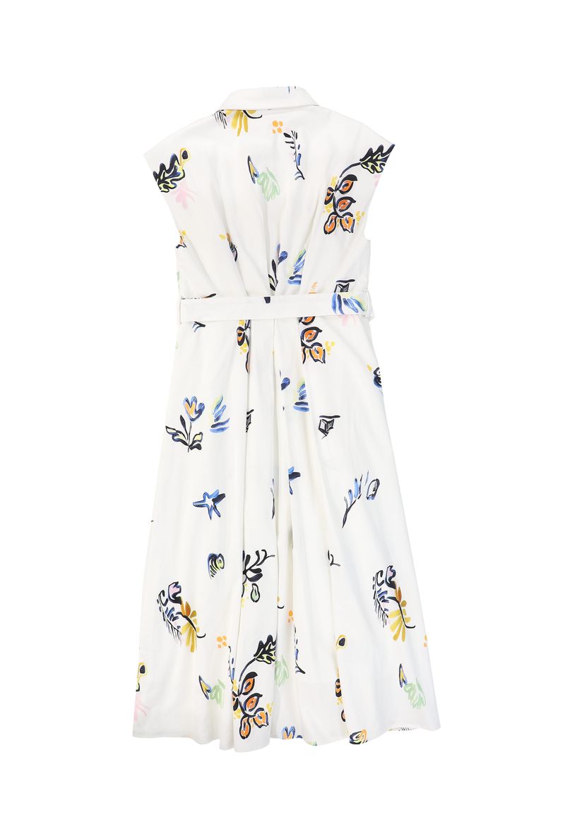 Poplin Printed Dress