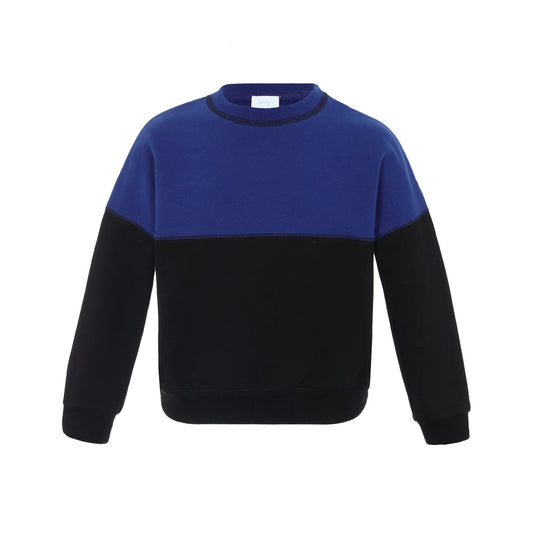 Cobalt Blue Colorblock Sweatshirt