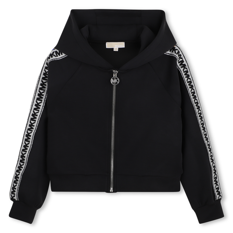 Hooded cardigan Black