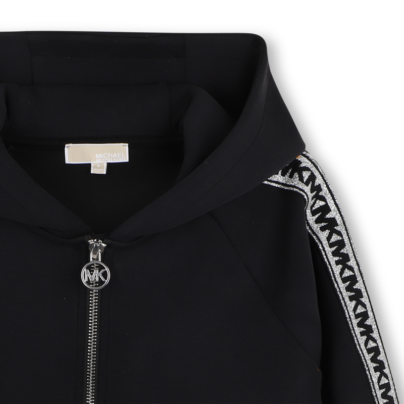 Hooded cardigan Black