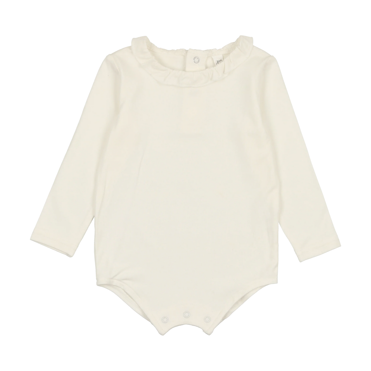 Ruffle Onesie- Cream