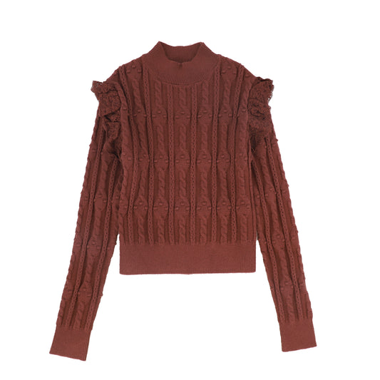 Lace Pointelle Sweater