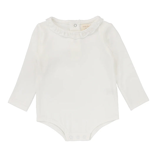 RUFFLE ONESIE Winter White