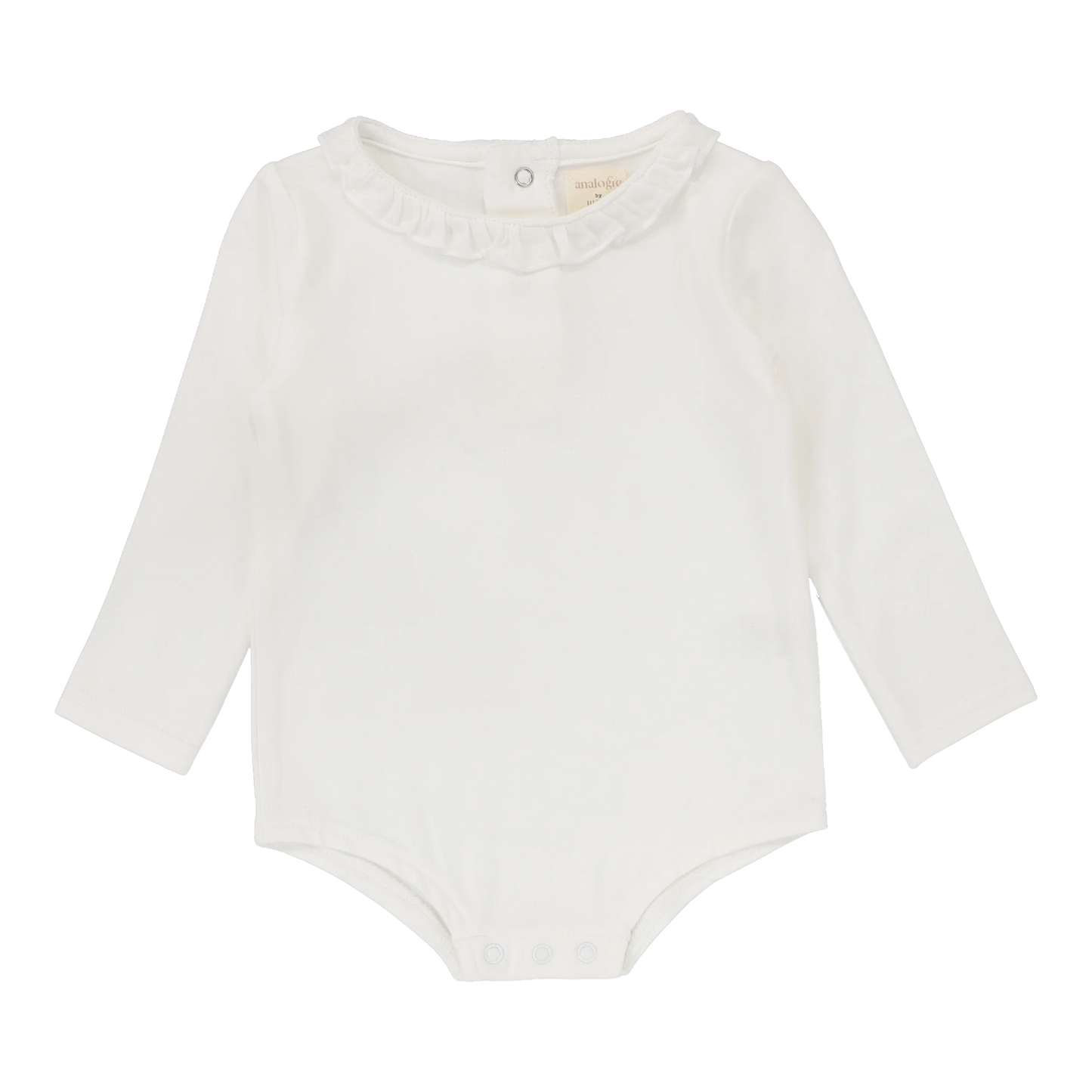 Ruffle Onesie- Off White