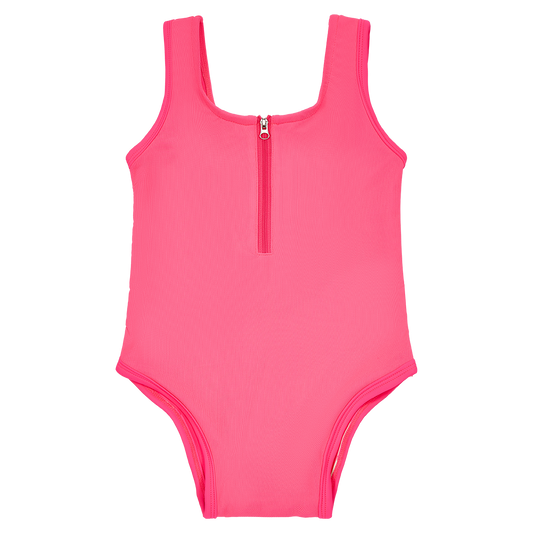Pink Mesh Neon Swimsuit