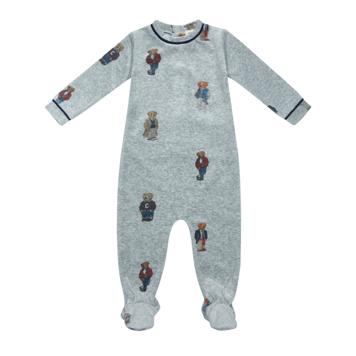 Crew Bear Romper - Navy