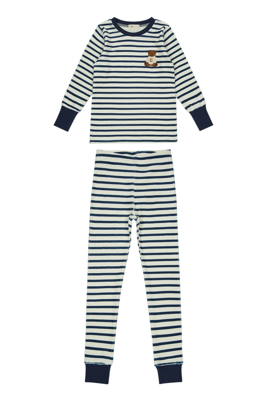 Navy Teddy Lounge Set